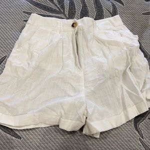 White set of shorts and top